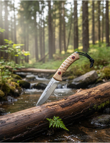 Coltello fisso Muela micarta sabbia con fodero Kydex