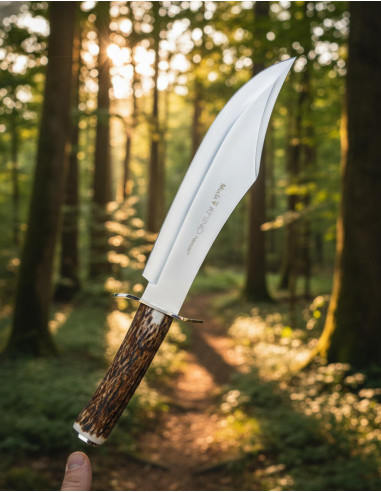 Coltello da caccia Muela modello Rhino, corna di cervo