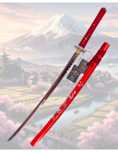 Katana Kuro Kami Fuji No Homura modello KURENAI