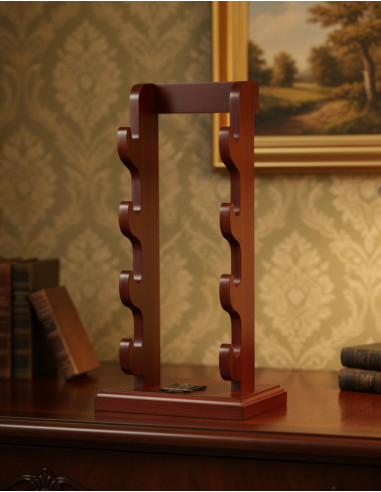 Supporto Toledo in legno per 4 pugnali