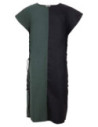 Tabardo medieval in cotone modello Gilbert, colore verde-nero