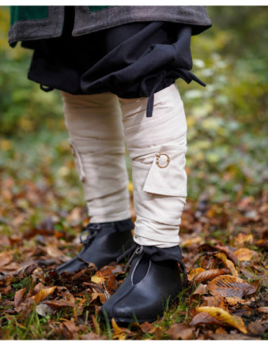 Calzini avvolgenti in cotone bianco naturale, modello Hamond