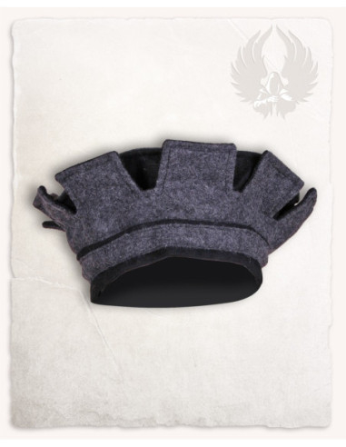 Cappello a punta in lana modello Lorenz, colore nero-grigio