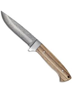 Coltello Artigianale in Acciaio Damasco con Manico in...