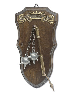 Mini mazza 2 teste con tavola da appendere