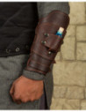 Bracciale con tasca per pozione modello Geralt, marrone mano sinistra