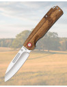 Coltello Albainox con manico in legno zebra, lama di 8,9 cm.