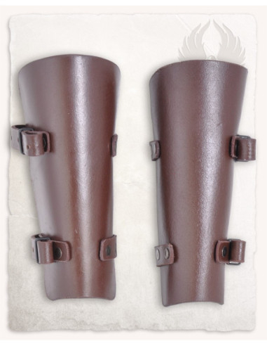 Bracciali medievali in pelle modello Felix, colore marrone