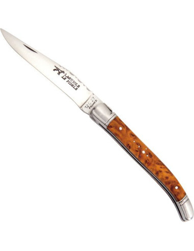 Coltello Laguiole in legno di tuya tradizionale francese