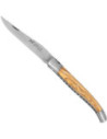 Coltello Laguiole francese forgiato, legno d'olivo