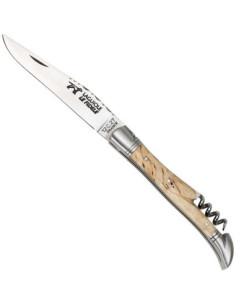 Coltello Laguiole Classico in Legno di Faggio con Cavatappi