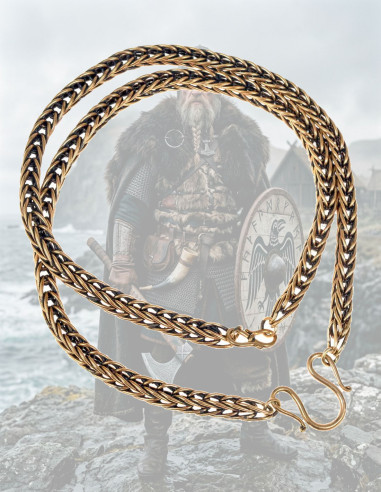 Collana vichinga storica coda di volpe 55 cm