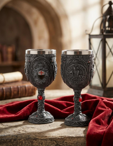 Calice Cavalieri Templari, 18 cm.