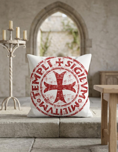 Cuscino medievale Croce-Scudo Templari