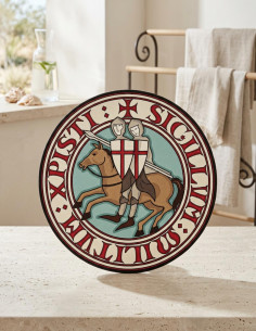 Asciugamano tondo Cavalieri Templari in cotone (varie...