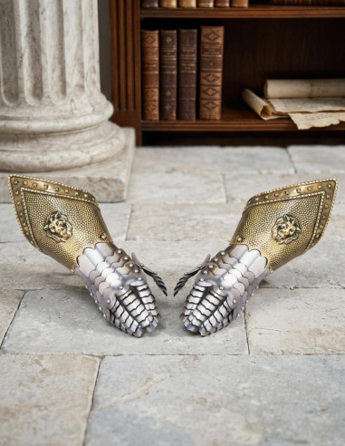 Coppia di guanti cesellati (NON funzionali)