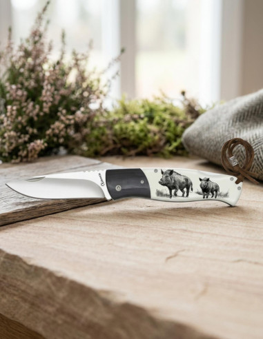 Coltello Albainox Back lock per caccia al cinghiale