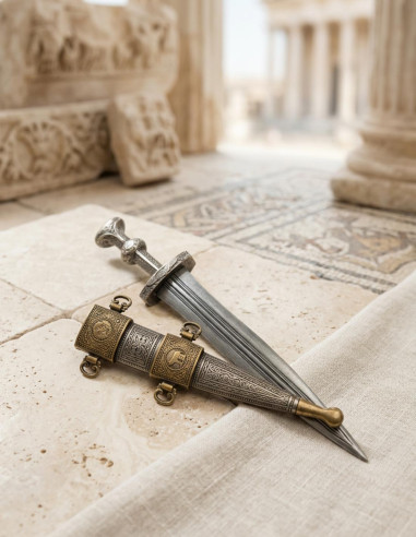 Pugnale romano dell'epoca di Giulio Cesare (I secolo a.C.)