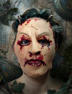 Maschera elfica con sangue