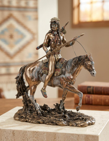 Indiano Sioux figura a cavallo