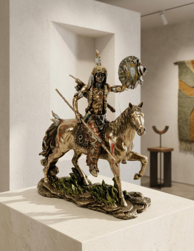 Cheyenne indiano figura a cavallo