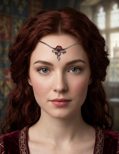 Diadema con perle di cristallo