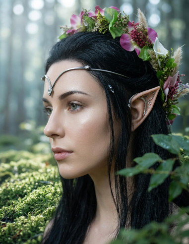 Diadema con perle di cristallo