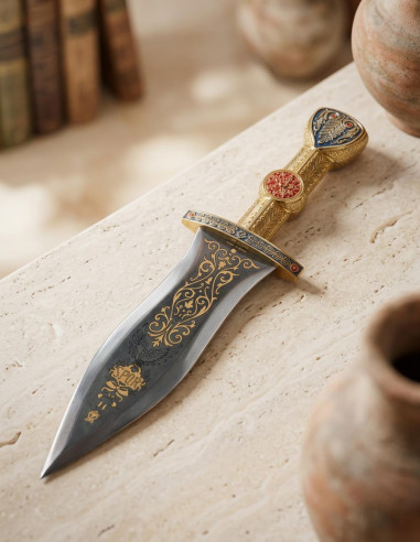 Pugnale Romano con finiture dorate