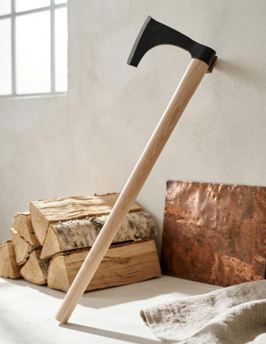 Ascia vichinga barbuta, 81 cm.