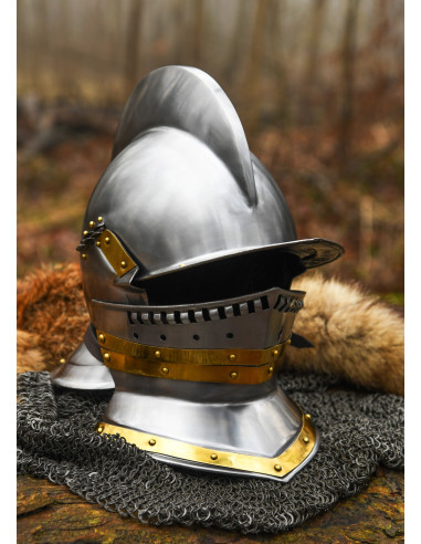 Elmo borgognotto, XVI secolo