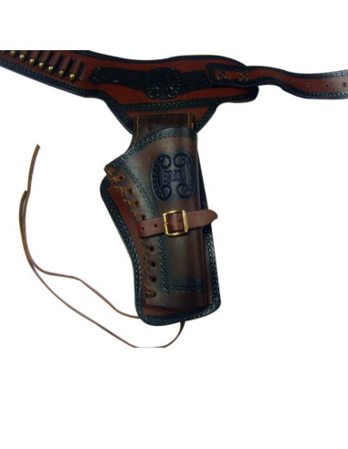 fondina in pelle per un revolver (mano destra)