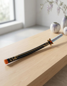 Katana in Acciaio Shinobu Kocho Demon Slayer, 103 cm.