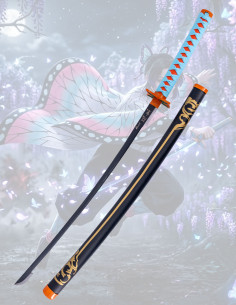 Katana in Acciaio Shinobu Kocho Demon Slayer, 103 cm. 2