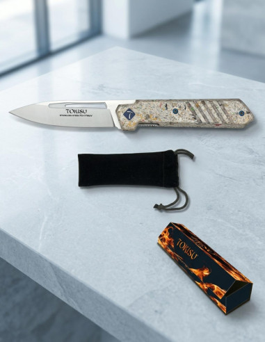 Coltello da campo TOKISU Mikarta Glacial Ball Bearing