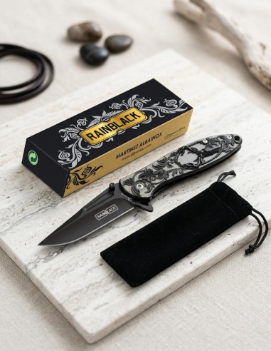 Coltello da campo Albainox modello Rainblack