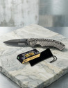 Coltello da campo Albainox Rainblack manico scheletro