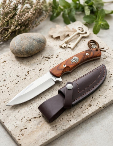 Coltello avventuroso marca Albainox, lama Caccia