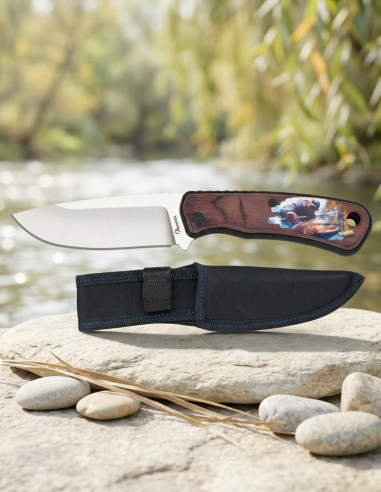 Coltello da caccia Albainox modello Pesca, con fodero