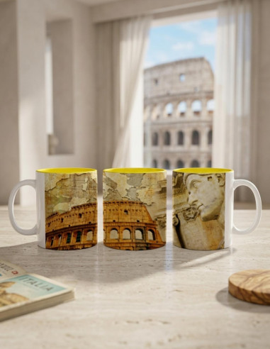 Tazza in ceramica Colosseo romano