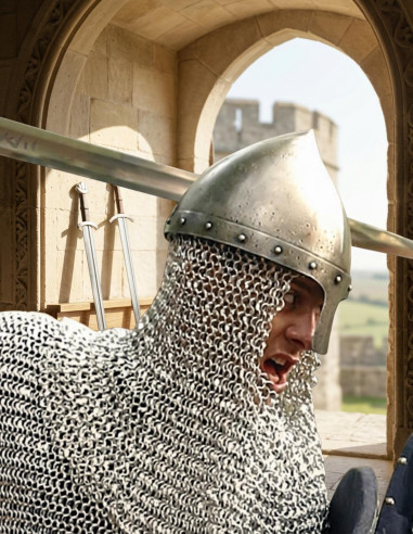 elmo normanno conico con nasale