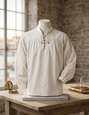 Camicia bianca da pirata Ludwig