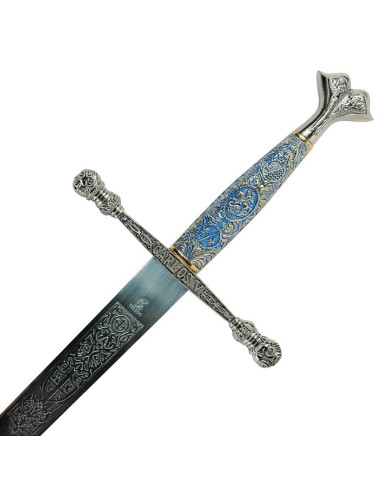 Carlos V spada con l'elsa cesellato
