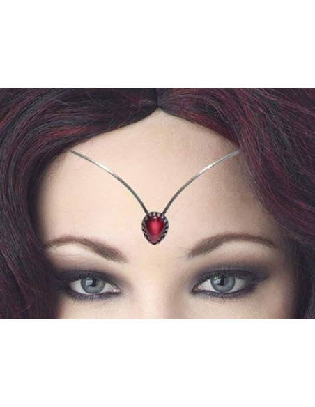 Diadema con perle di cristallo