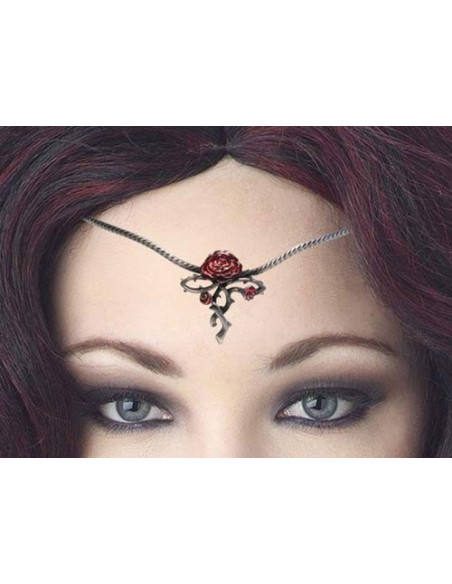 Diadema con perle di cristallo