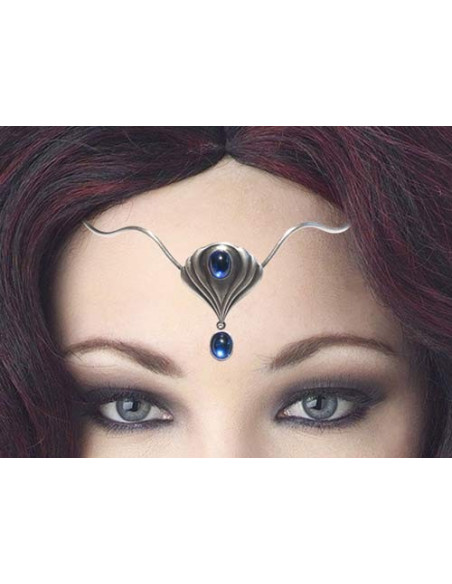 Diadema con perle di cristallo