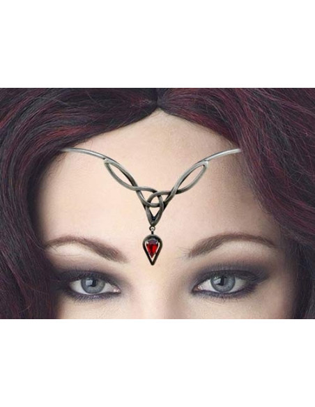 Diadema con perle di cristallo