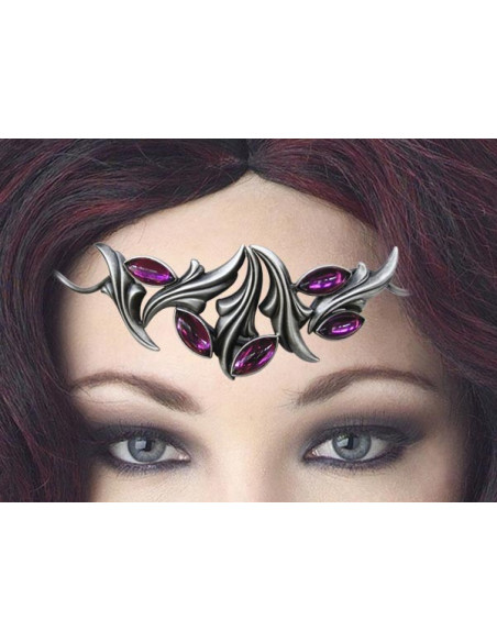 Diadema con perle di cristallo