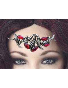 Tiara con perle di vetro
