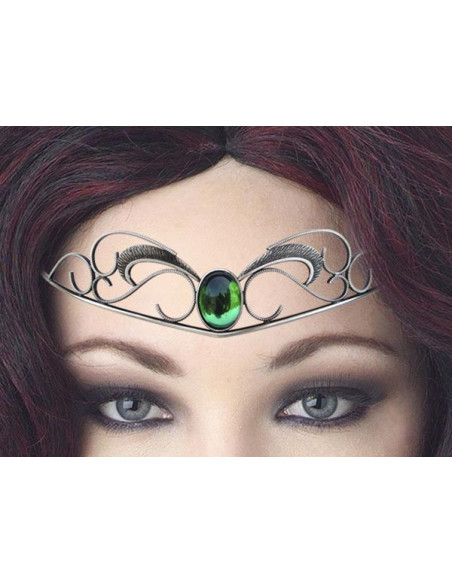 Diadema con perle di cristallo