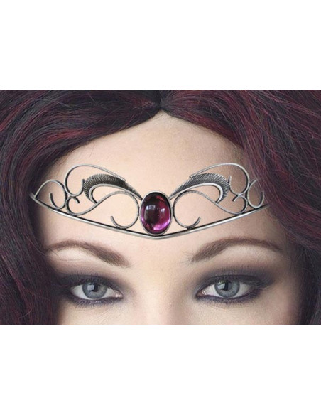 Diadema con perle di cristallo